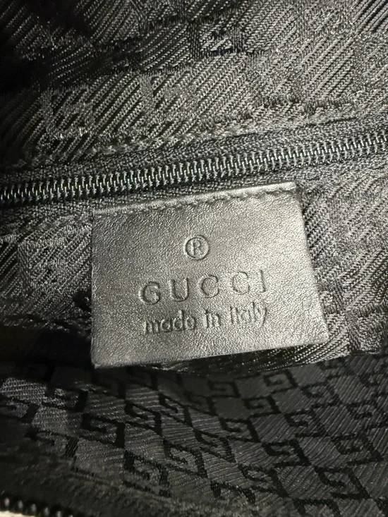 Gucci Leather Trimmed Nylon Hobo Bag - Picture 15 of 16